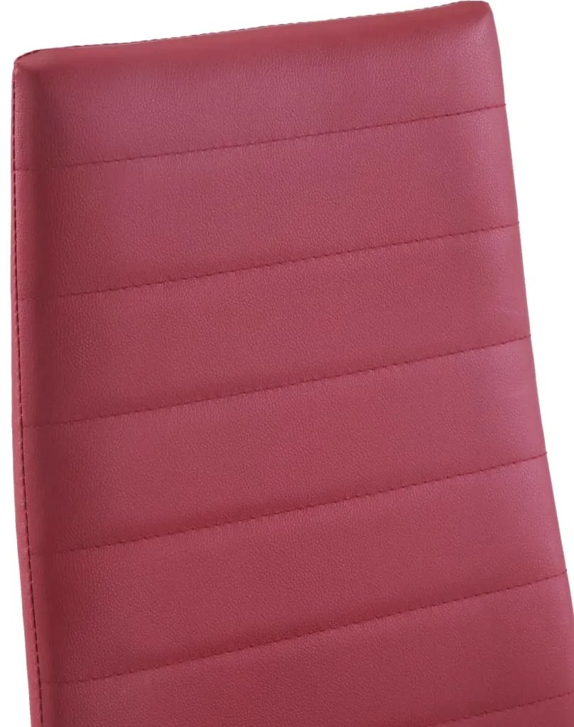 Conjunto de jantar 7 pcs vermelho tinto