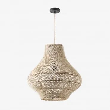 Lâmpada De Teto Magali Natural - Preto & Ø50 Cm Magali - Sklum