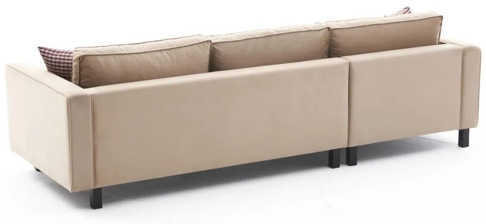 Sofá de Canto Kale – Creme – 258x83x181 cm