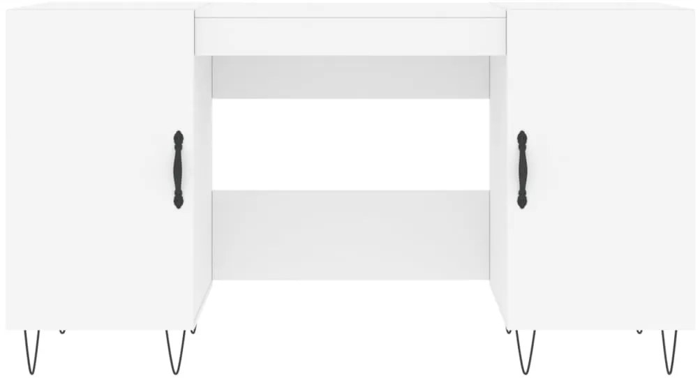 Secretária 140x50x75 cm derivados de madeira branco