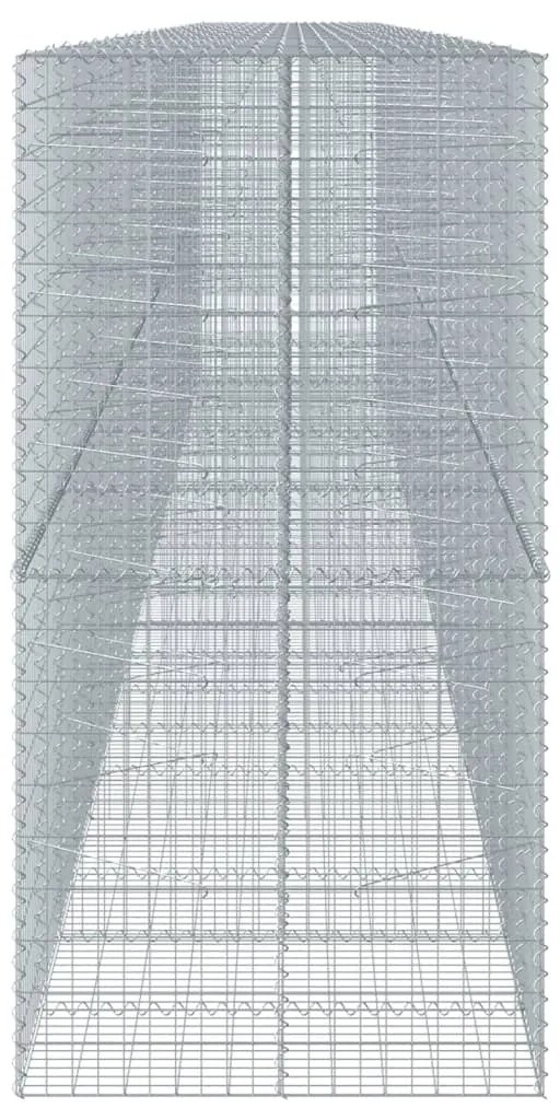 Cesto gabião com cobertura 1150x100x200 cm ferro galvanizado