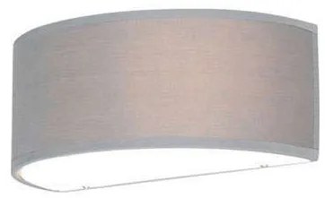 Candeeiro de parede semi-circular cinzento - Drum Moderno