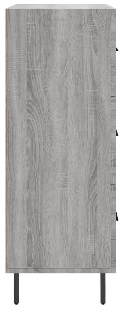 Aparador 69,5x34x90 cm derivados de madeira cinzento sonoma