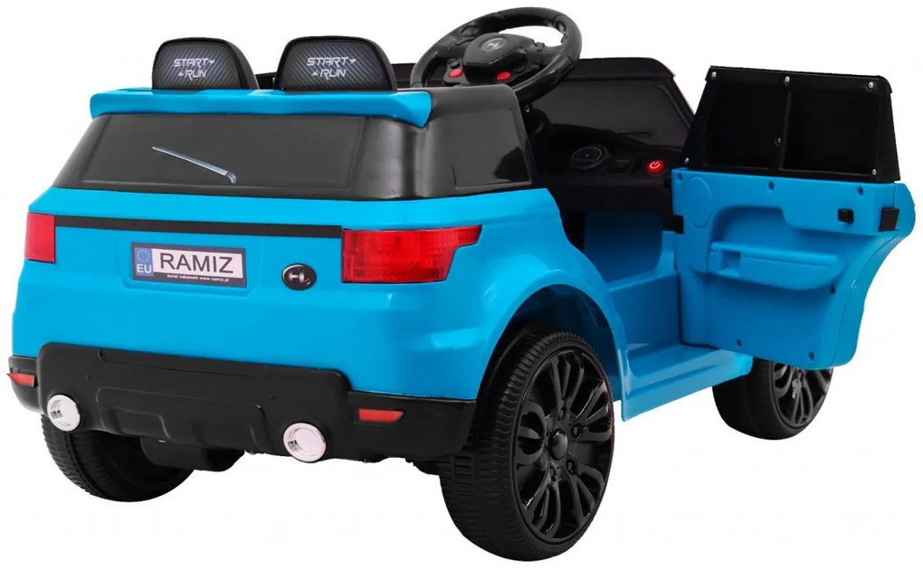 Carro elétrico para Crianças Start Run, 12V Rodas e assento plástico Azul