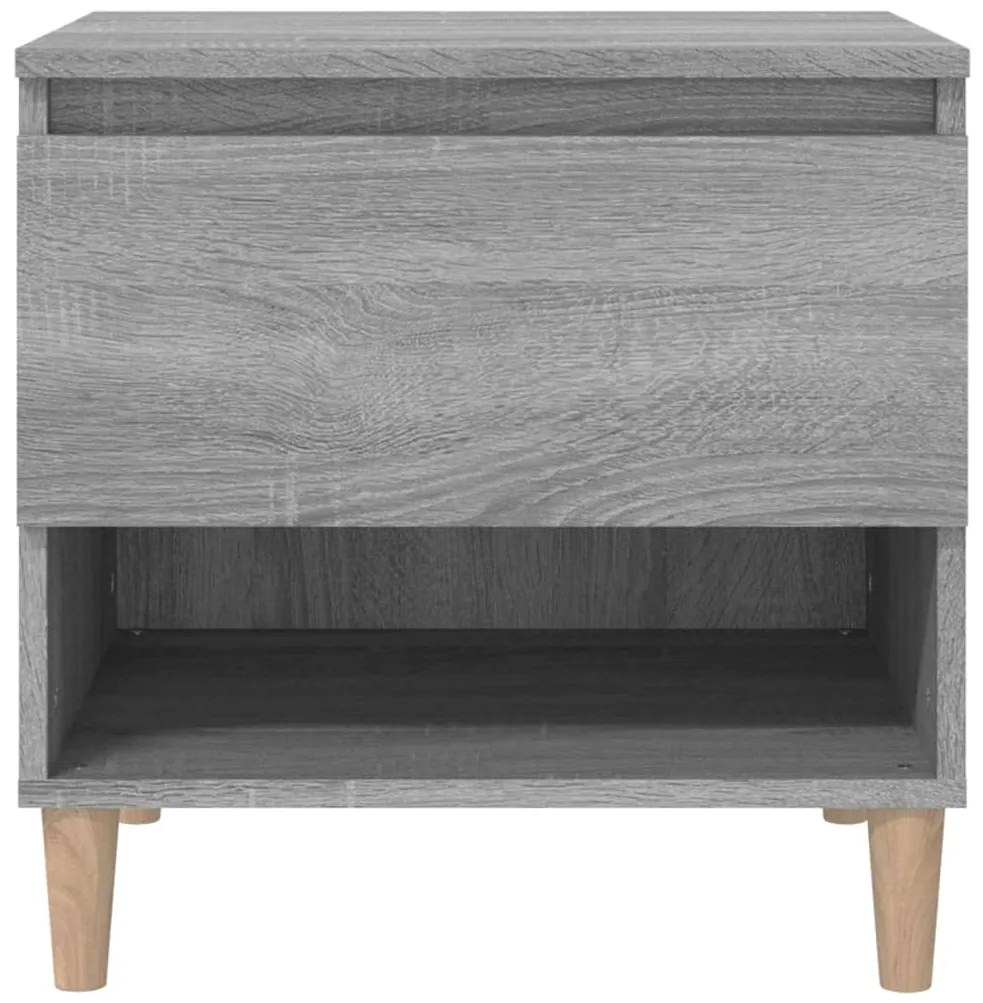 Mesas de cabeceira 2pcs 50x46x50 cm deriv. madeira cinza sonoma