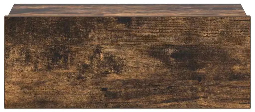 Mesas cabeceira susp. 2pcs 40x30x15 cm cor carvalho fumado