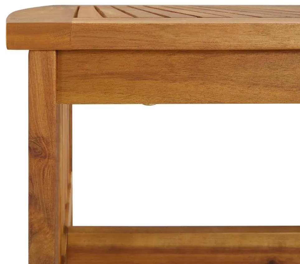 3 pcs conjunto lounge de jardim madeira de acácia maciça