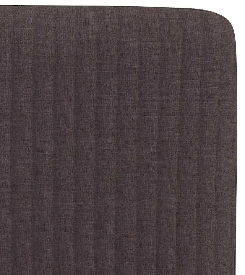 Cadeiras de jantar 2 pcs tecido castanho-escuro