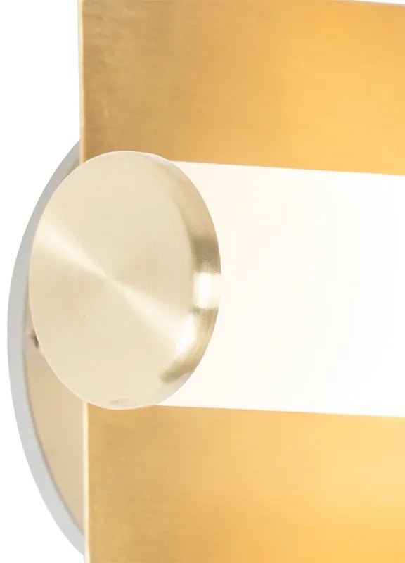 Candeeiro de parede inteligente para casa de banho dourado IP44 2-luzes Incl. Zigbee G9 - Bath