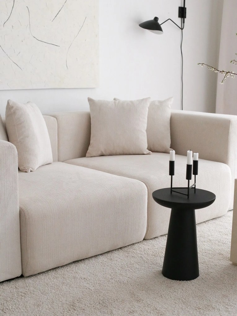Sofá de 3 Lugares Yolo – Branco – 222x89x110 cm