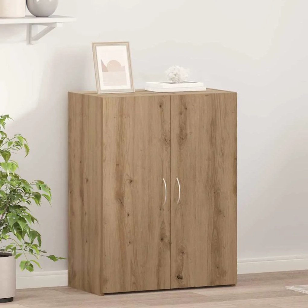 Armário de escritório - Artisan Oak - 60 x 32 x 77,5 cm - Madeira reco