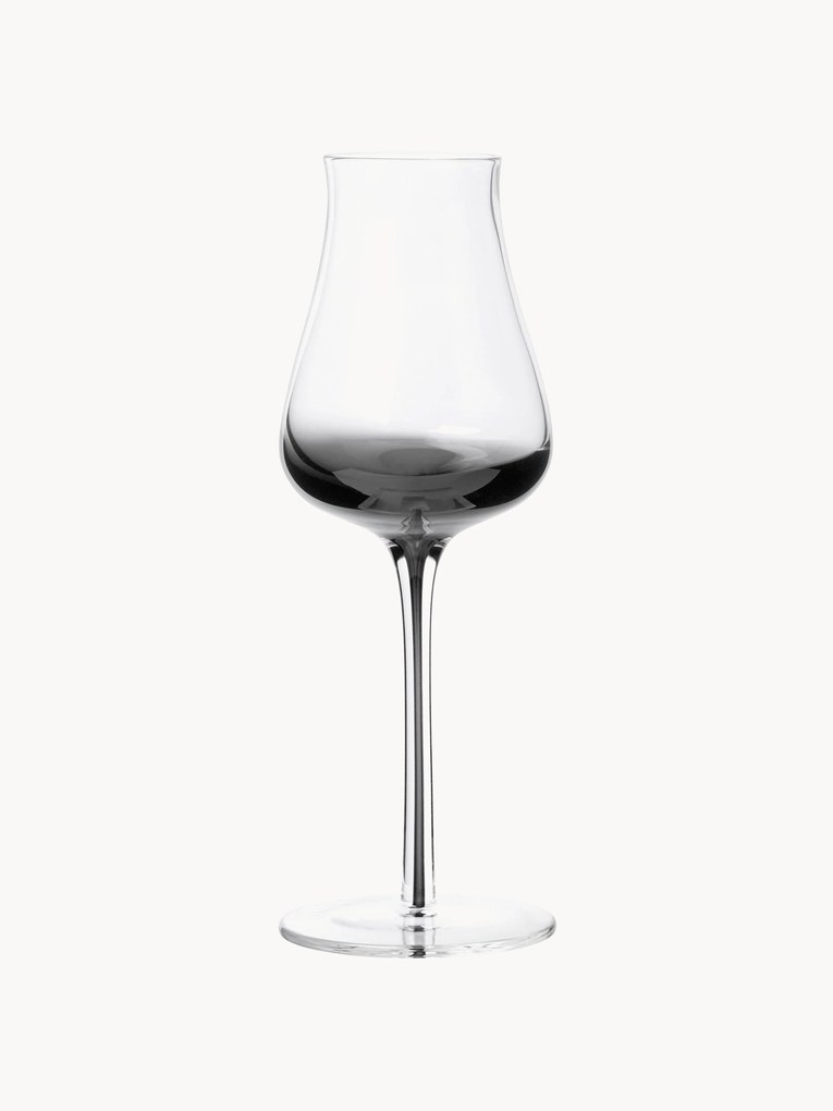 Copos de champanhe artesanais Smoke, conjunto de 4