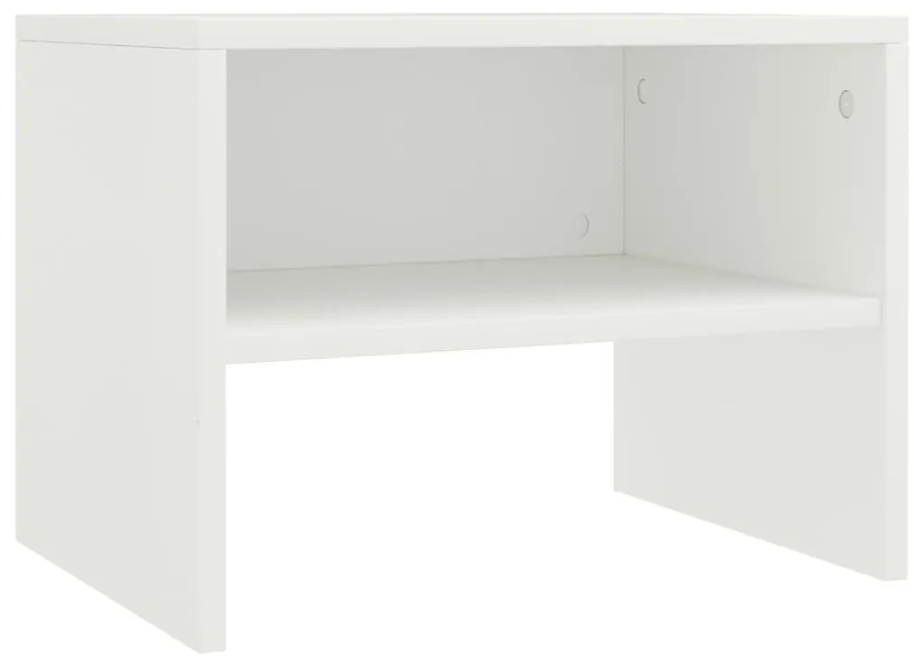Mesas-de-cabeceira 2 pcs 40x30x30 cm contraplacado branco