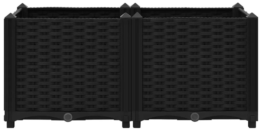 Canteiro elevado 80x40x38 cm polipropileno