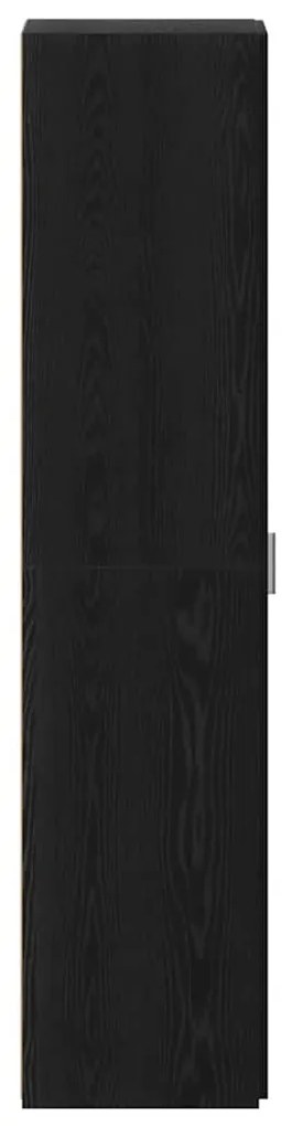 Alto Armário Carvalho Preto 40x42.5x185 cm Madeira Engenhada