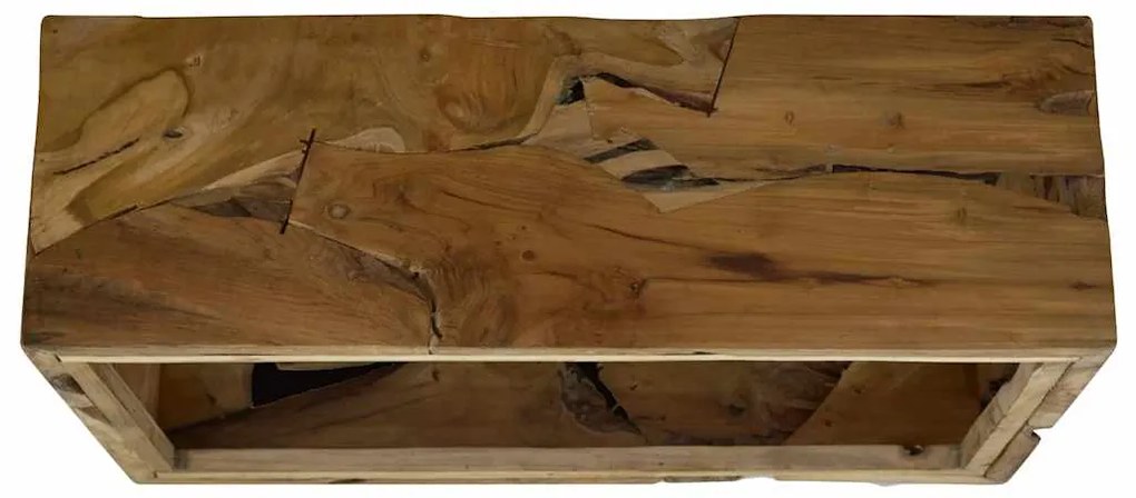 Mesa de centro 90x50x30 cm teca genuína castanho