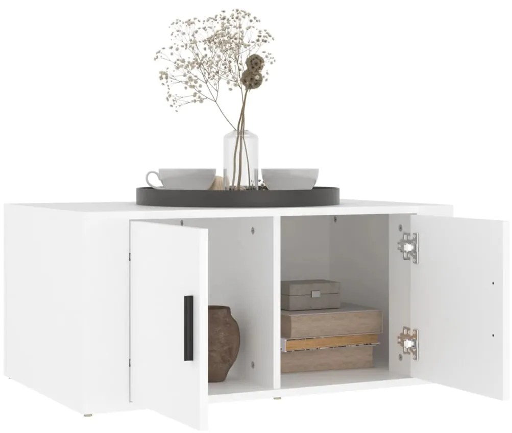 Mesa de centro 80x50x36 cm derivados de madeira branco