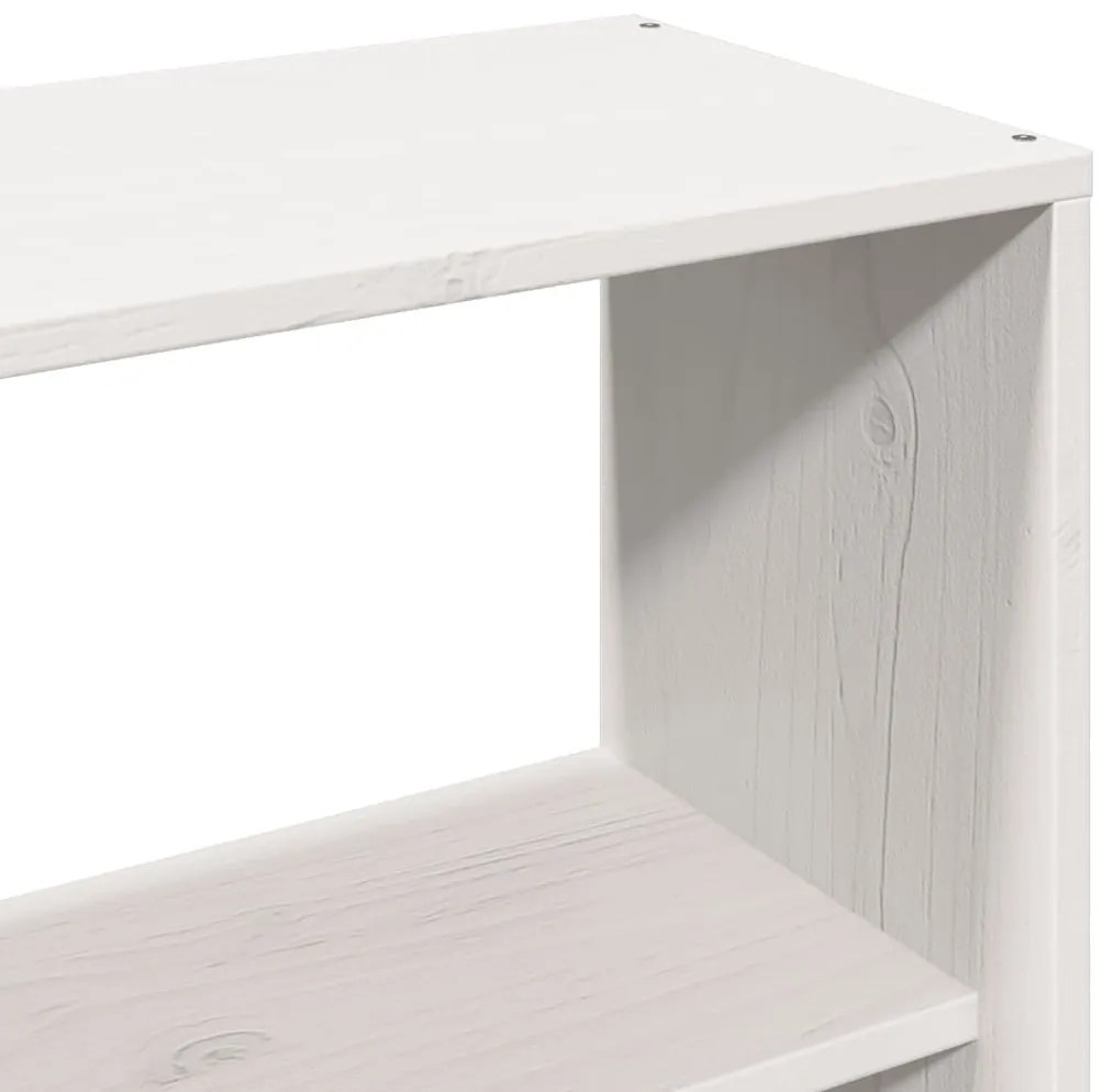 Cama sem colchão 140x190 cm madeira de pinho maciça branco