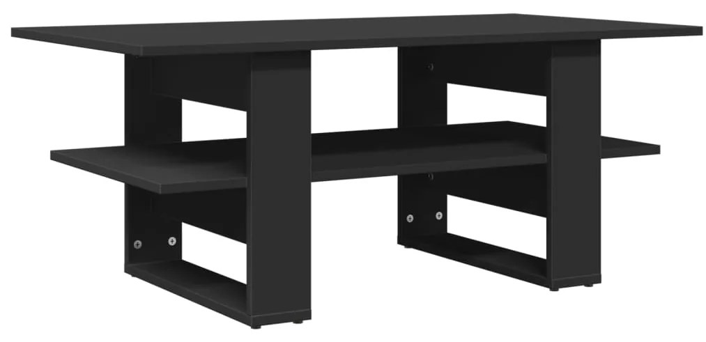 Mesa de centro 102x55x42 cm derivados de madeira preto