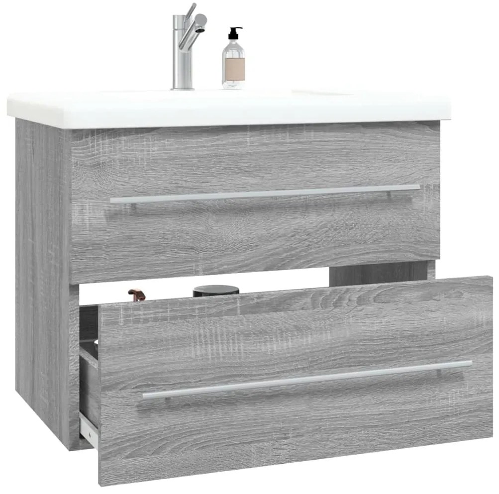 Móvel p/ lavatório 60x38,5x48 cm derivados madeira cinza sonoma