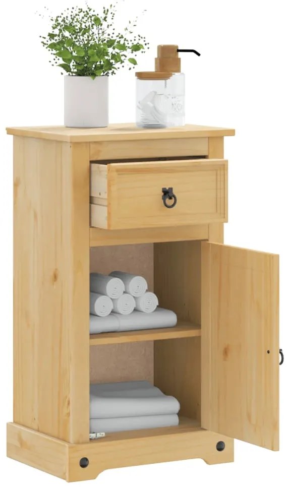 Móvel de WC Corona 45x33x80 cm madeira de pinho maciça
