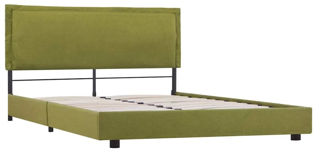 Estrutura para cama sem colchão 135x190 cm tecido verde