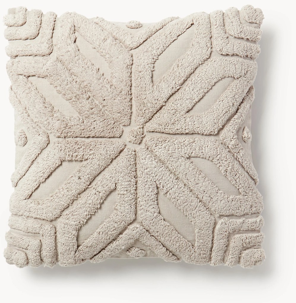 Capa de almofada em algodão com padrão de inverno Nira