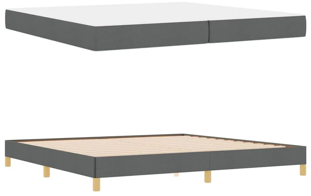 Cama Box Taupe, Marrom 200 x 200 cm
