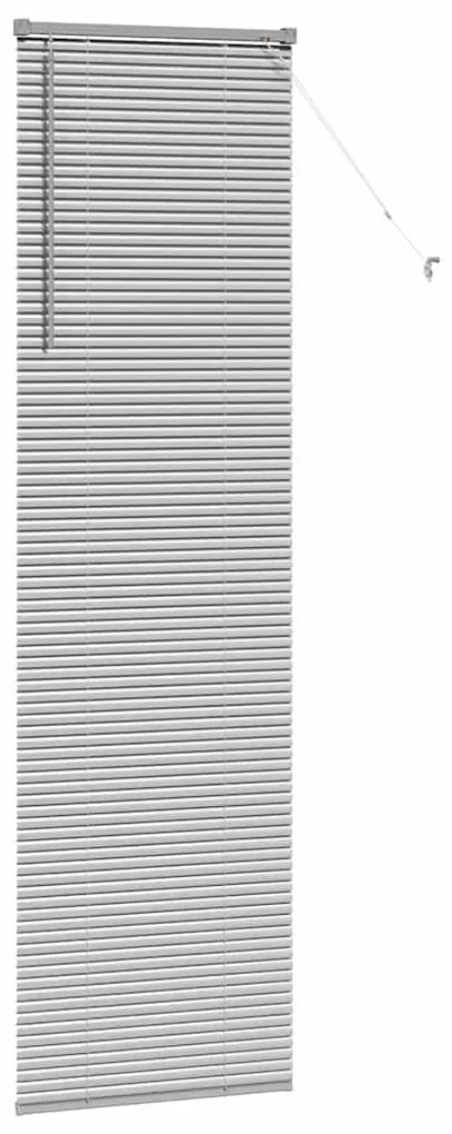 Persiana de Janela com cortinas Outros Manual Prata 60 x 220 cm Alumín