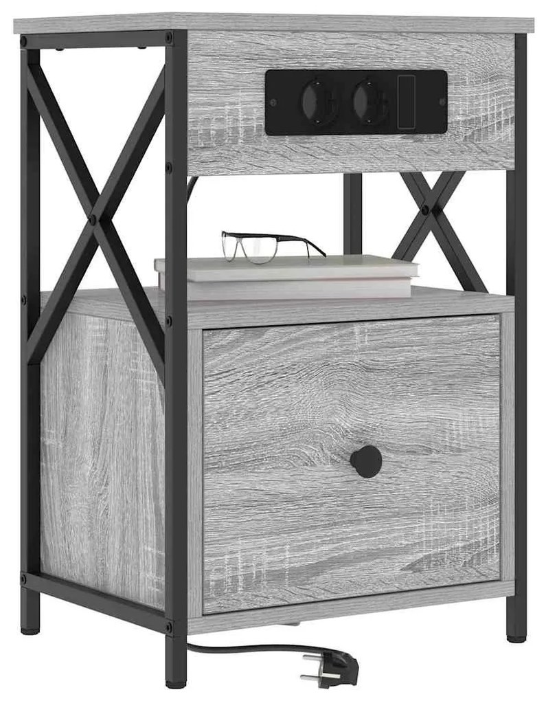Armários de Canto 2 pcs Sonoma cinzento 40 x 31 x 60 cm