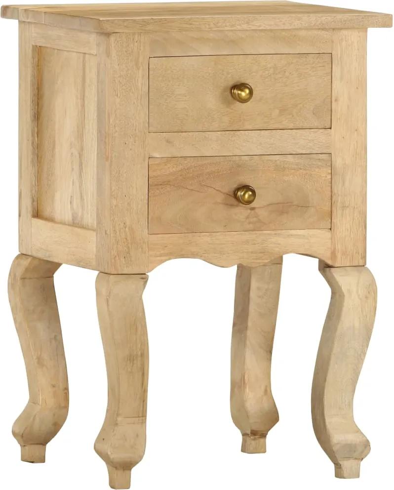 Mesa de cabeceira 40x35x60 cm madeira de mangueira maciça