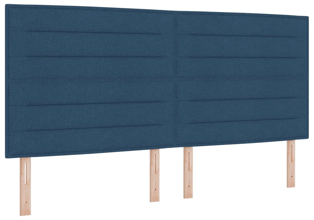 Cabeceira Design Lines Azul 200 cm Tecido