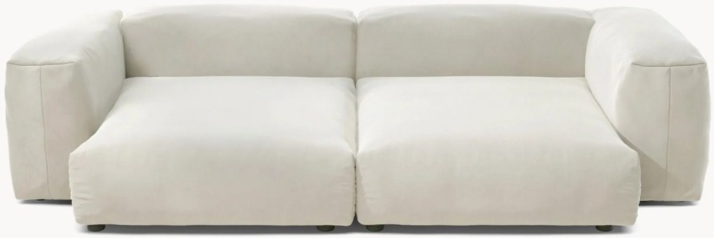 Sofá modular em veludo Vetsak (3 lugares)