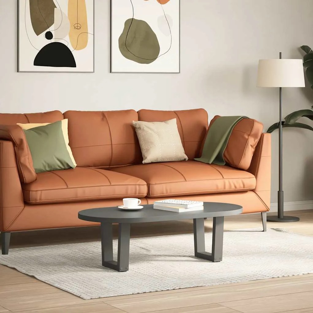 Pés para mesa de centro em V, 2 peças, antracite, 40x(30-31,3) cm, aço