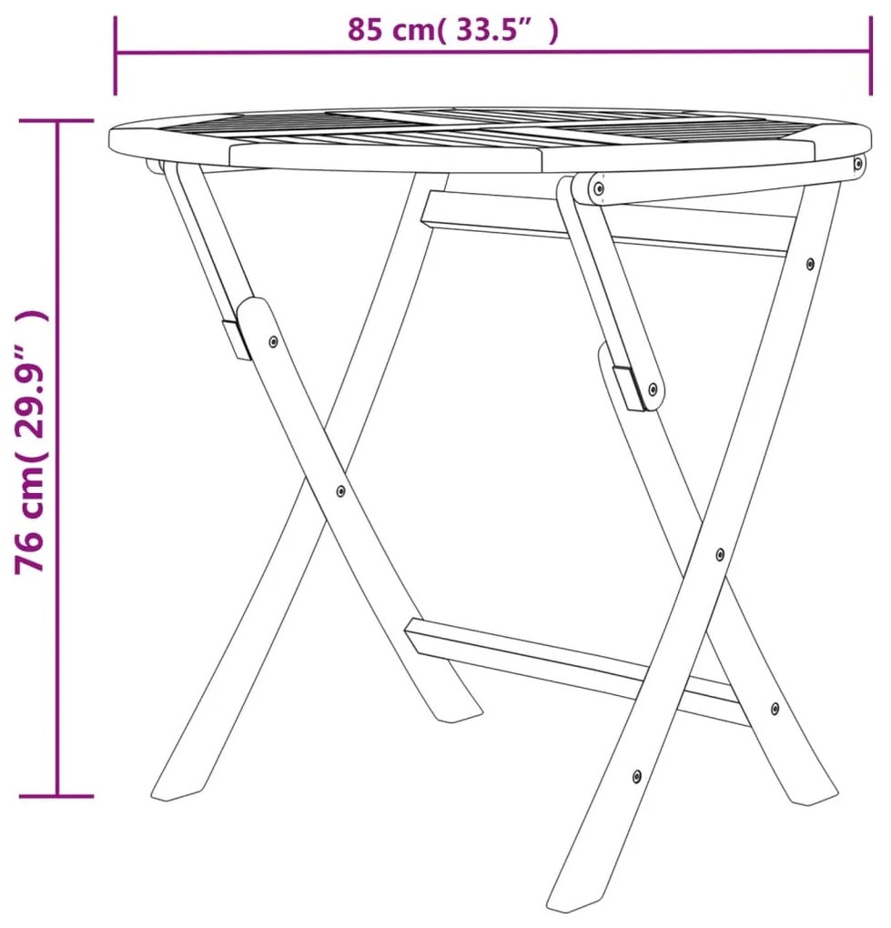 5 pcs conjunto de jantar p/ jardim madeira de teca maciça