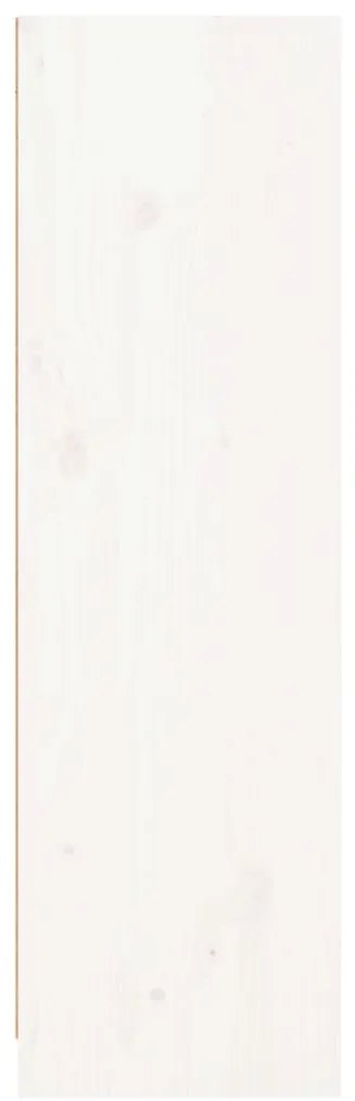 Estante 70x33x110 cm madeira de pinho maciça branco