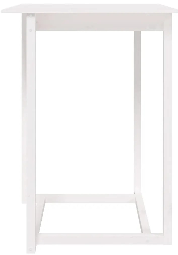 Mesa de bar 80x80x110 cm madeira de pinho maciça branco