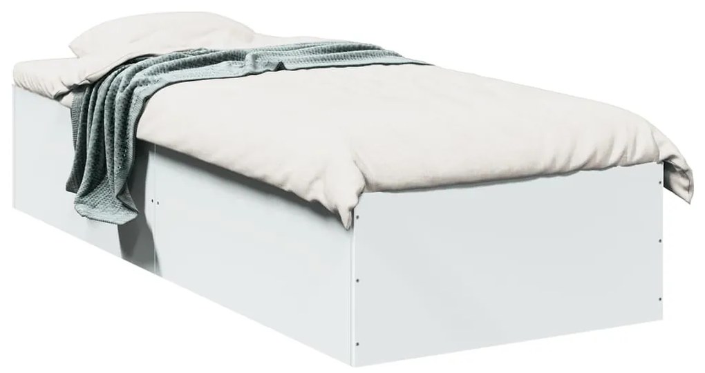 Estrutura de cama 90x190 cm derivados de madeira branco