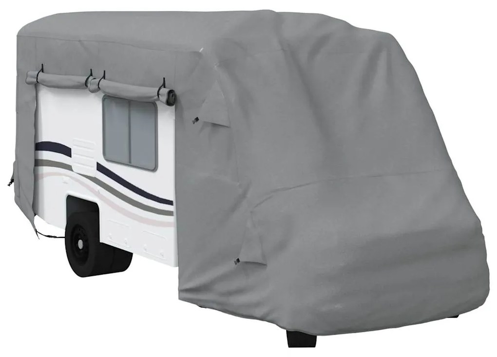 Capas autocaravanas 610x235x275 cm tecido não tecido cinzento