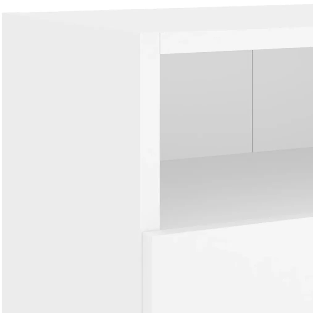 Móvel parede p/ TV 2 pcs 100x30x30 cm derivados madeira branco
