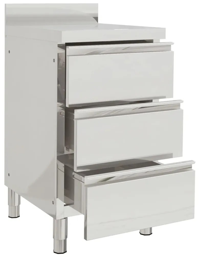 Armários de cozinha comerciais 2 pcs aço inoxidável