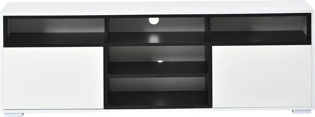 Móvel para TV LED, Branco | AOSOM Portugal