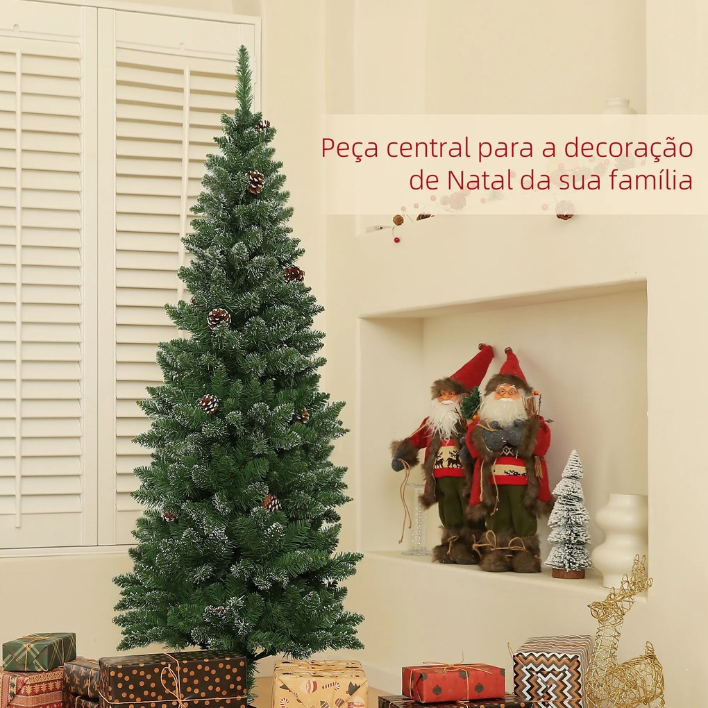 Árvore de Natal 150 cm Árvore de Natal Artificial com 395 Ramos e Suporte de Metal Árvore de Natal para Interior Verde