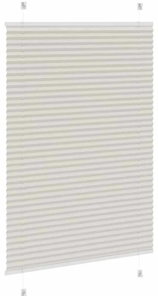 Cinzento Luz Plissada Cega 85x150 cm Largura Tecido 84,4 cm