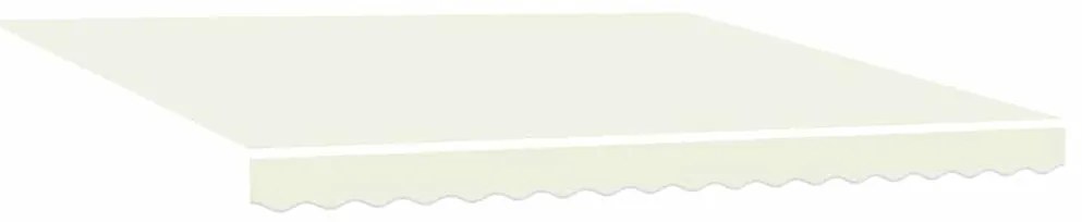 Toldo Retrátil Manual Creme 400x300 cm Poliéster e Aço