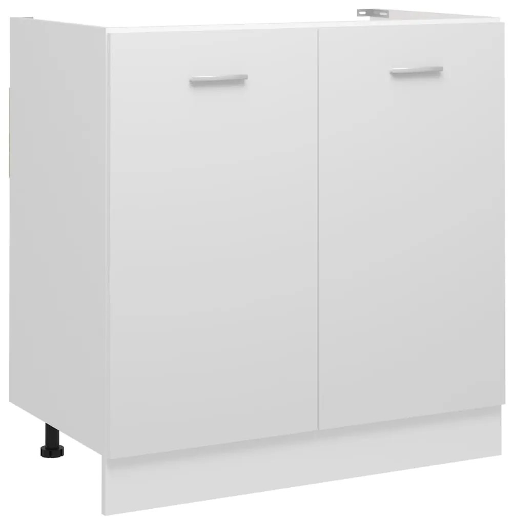 801196 vidaXL Armário inferior lava-loiça “Lyon” derivados de madeira branco