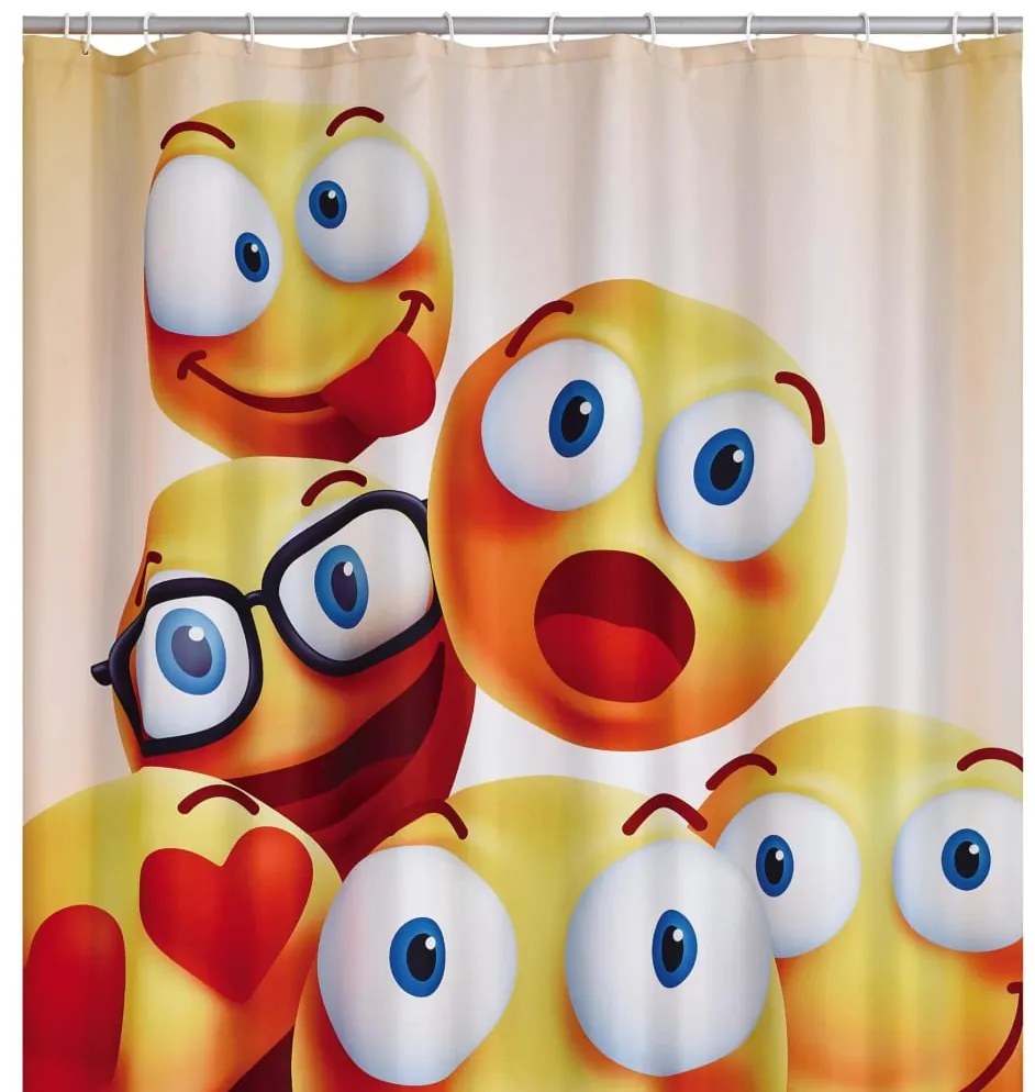 425969 RIDDER Cortina de duche Smile 180x200 cm
