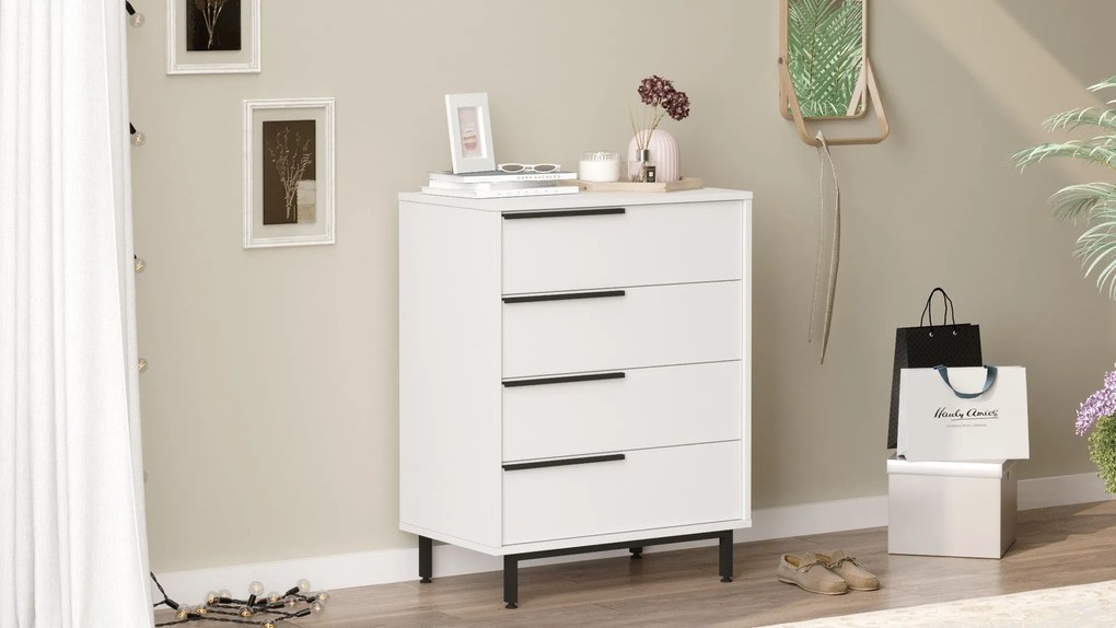 Cômoda ON17 – Branco – 74,8 cm x 95,1 cm x 44,5 cm