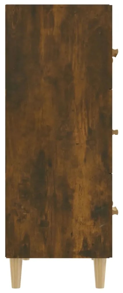 Aparador 70x34x90 cm madeira processada cor carvalho fumado