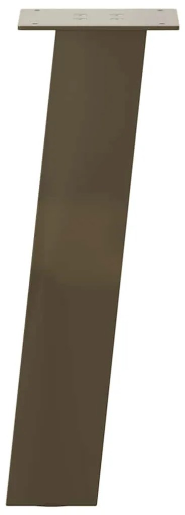 Pés para mesa de centro 4 peças aço natural 30 cm aço